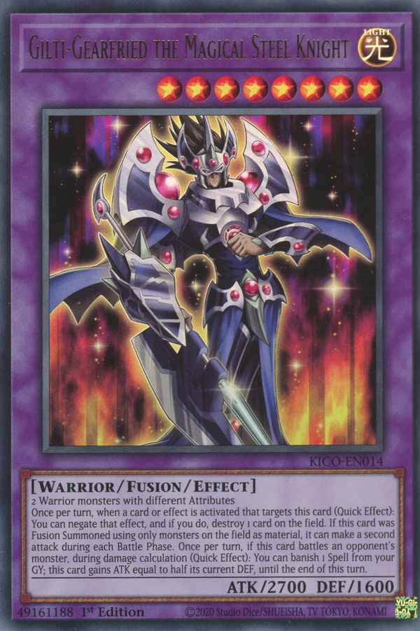 Gilti-Gearfried the Magical Steel Knight - KICO-EN014 - Ultra Rare - 1st Edition available at 401 Games Canada