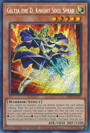 Giltia the D. Knight Soul Spear - LDS3-EN137 - Secret Rare - Limited Edition available at 401 Games Canada