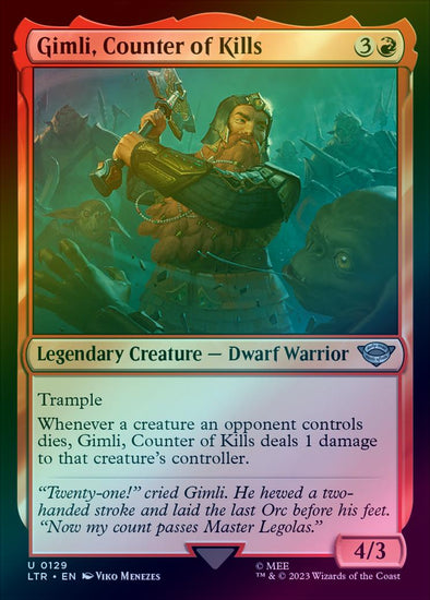 401 Games Canada - Gimli, Counter of Kills (Foil) (LTR) 401 Games Canada - Gimli, Counter of Kills (Foil) (LTR)