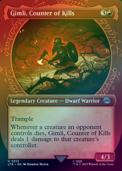 401 Games Canada - Gimli, Counter of Kills - Ring Showcase (Foil) (LTR) 401 Games Canada - Gimli, Counter of Kills - Ring Showcase (Foil) (LTR)