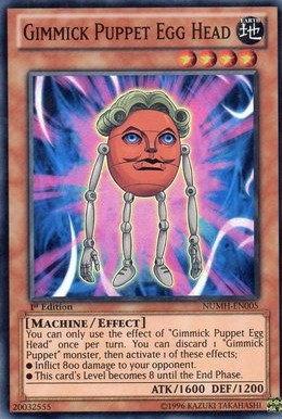 Gimmick Puppet Egg Head - NUMH-EN005 - Super Rare - 1st Edition available at 401 Games Canada