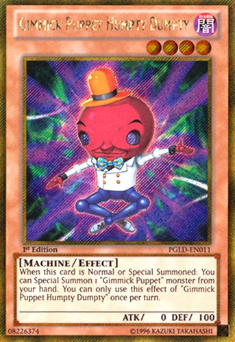 Gimmick Puppet Humpty Dumpty - PGLD-EN011 - Gold Secret Rare - 1st Edition available at 401 Games Canada