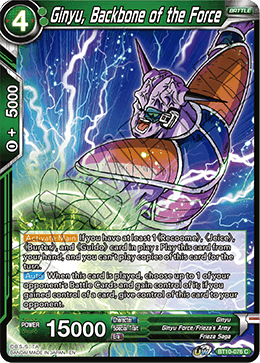 Ginyu, Backbone of the Force - BT10-076 - Common available at 401 Games Canada