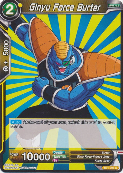 Ginyu Force Burter - BT1-097 - Common available at 401 Games Canada