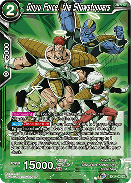 Ginyu Force, the Showstoppers - EX14-03 - Expansion Rare available at 401 Games Canada