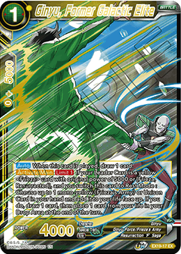 Ginyu, Former Galactic Elite - EX19-17 - Expansion Rare available at 401 Games Canada