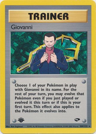 Giovanni - 104/132 - Rare - 1st Edition available at 401 Games Canada