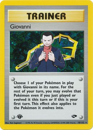 Giovanni - 18/132 - Holo - 1st Edition available at 401 Games Canada