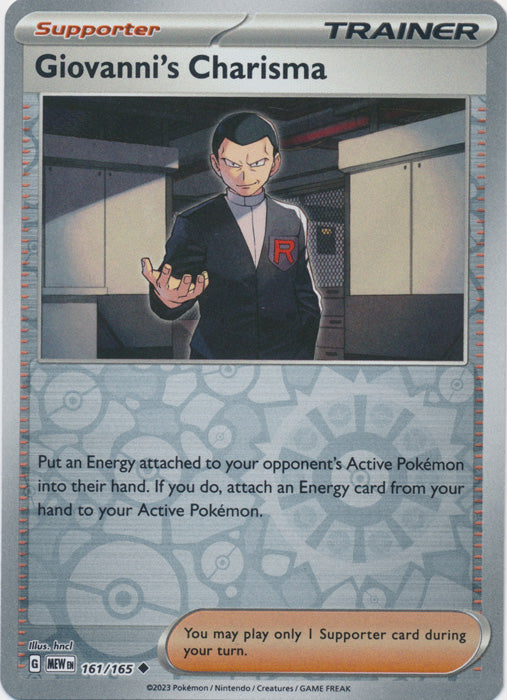 Giovanni's Charisma - 161/165 - Uncommon - Reverse Holo available at 401 Games Canada