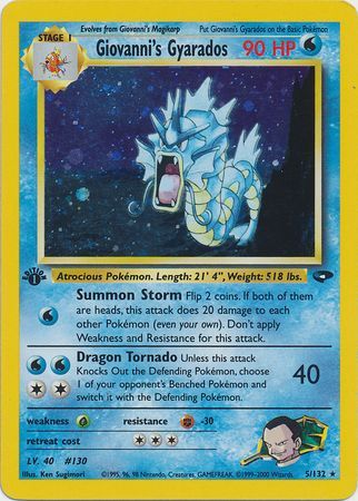 Giovanni's Gyarados - 5/132 - Holo - 1st Edition available at 401 Games Canada