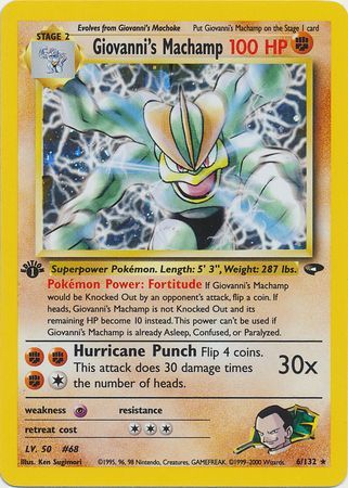 Giovanni's Machamp - 6/132 - Holo - 1st Edition available at 401 Games Canada