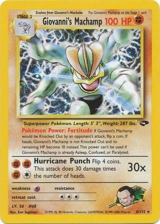 Giovanni's Machamp - 6/132 - Holo - Unlimited available at 401 Games Canada