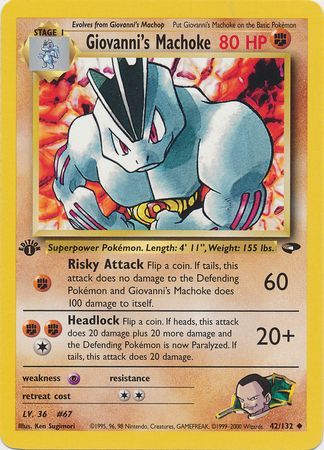 Giovanni's Machoke - 42/132 - Uncommon - 1st Edition available at 401 Games Canada