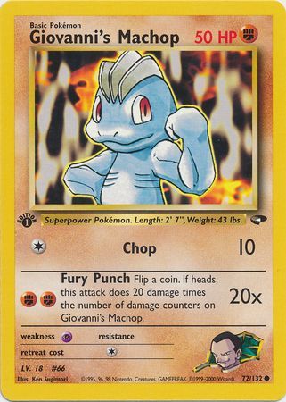 Giovanni's Machop - 72/132 - Common - 1st Edition available at 401 Games Canada