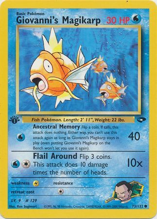 Giovanni's Magikarp - 73/132 - Common - 1st Edition available at 401 Games Canada