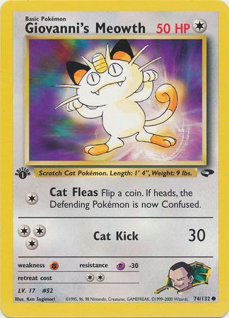 Giovanni's Meowth - 74/132 - Common - 1st Edition available at 401 Games Canada