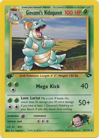 Giovanni's Nidoqueen - 23/132 - Rare - 1st Edition available at 401 Games Canada