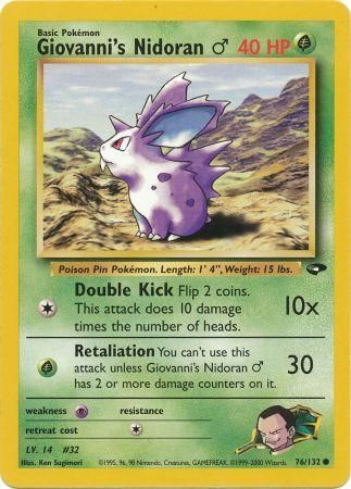 Giovanni's Nidoran (M) - 76/132 - Common - Unlimited available at 401 Games Canada