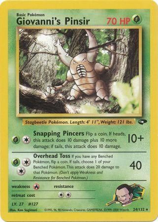 Giovanni's Pinsir - 24/132 - Rare - Unlimited available at 401 Games Canada