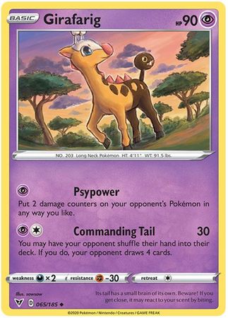 Girafarig - 065/185 - Uncommon available at 401 Games Canada