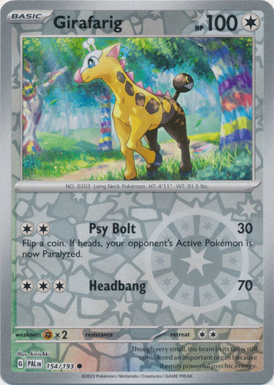 Girafarig - 154/193 - Common - Reverse Holo available at 401 Games Canada