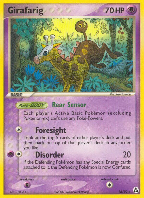 Girafarig - 16/92 - Rare available at 401 Games Canada