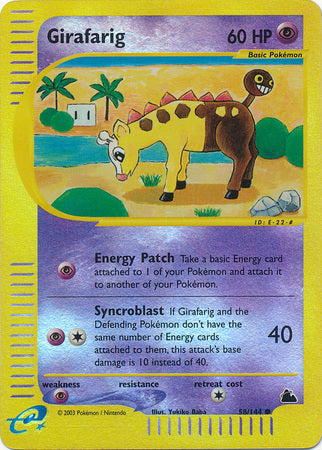 Girafarig - 58/144 - Common - Reverse Holo available at 401 Games Canada