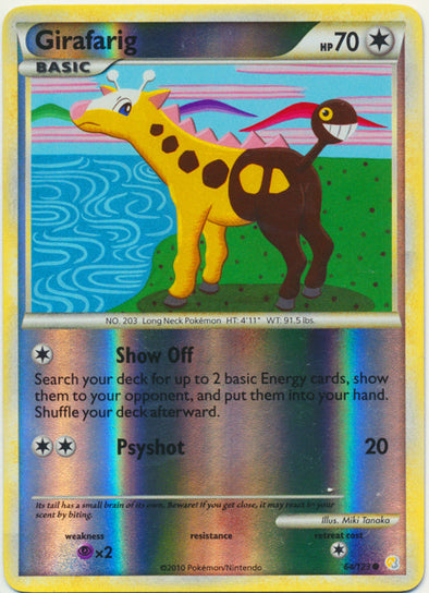 Girafarig - 64/123 - Common - Reverse Holo available at 401 Games Canada