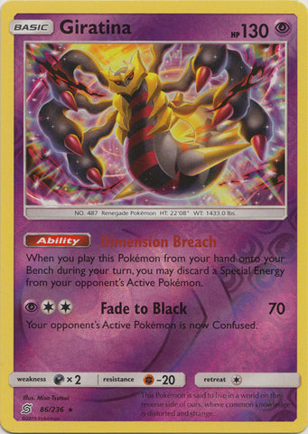 Giratina - 86/236 - Holo Rare - Reverse Holo available at 401 Games Canada