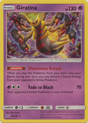 Giratina - 86/236 - Holo Rare available at 401 Games Canada