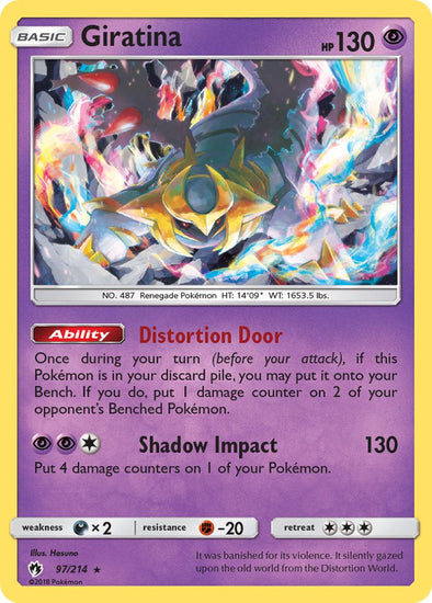 Giratina - 97/214 - Rare - Theme Deck Exclusive available at 401 Games Canada