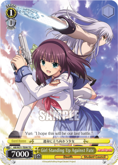 Girl Standing Up Against Fate - AB/W31-TE08 - Trial Deck available at 401 Games Canada