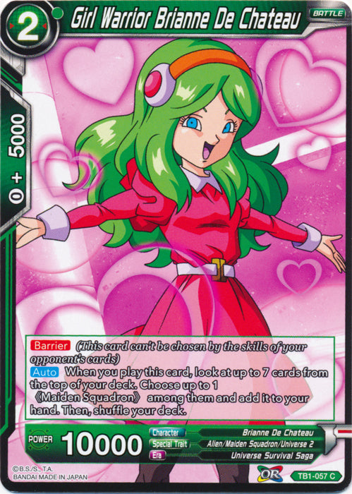 Girl Warrior Brianne De Chateau - TB1-057 - Common available at 401 Games Canada