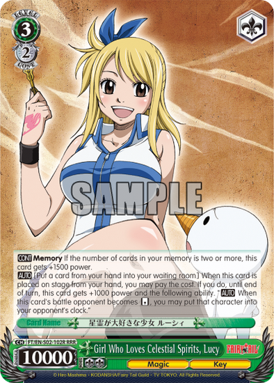 Girl Who Loves Celestial Spirits, Lucy - FT/EN-S02-102R - Triple Rare available at 401 Games Canada