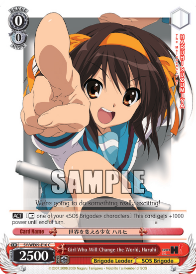 Girl Who Will Change the World, Haruhi - SY-WE09-E16 - Common (Foil) available at 401 Games Canada