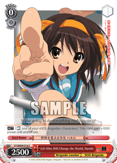 Girl Who Will Change the World, Haruhi - SY-WE09-E16 - Common available at 401 Games Canada