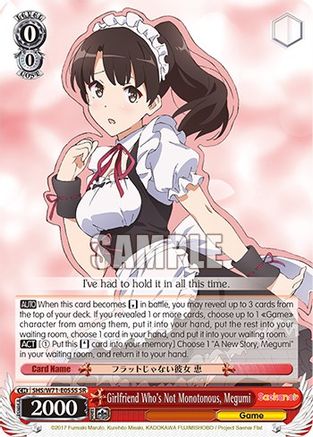 Girlfriend Who's Not Monotonous, Megumi (SR) - SHS/W71-E055S - Super Rare available at 401 Games Canada