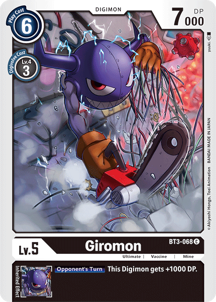 Giromon - BT3-068 - Common available at 401 Games Canada