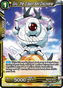 Giru, the Dragon Ball Discoverer - BT10-114 - Common (FOIL) (Reprint) available at 401 Games Canada