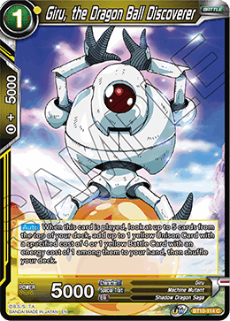 Giru, the Dragon Ball Discoverer - BT10-114 - Common available at 401 Games Canada