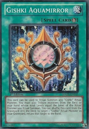 Gishki Aquamirror - HA05-EN055 - Super Rare - 1st Edition available at 401 Games Canada