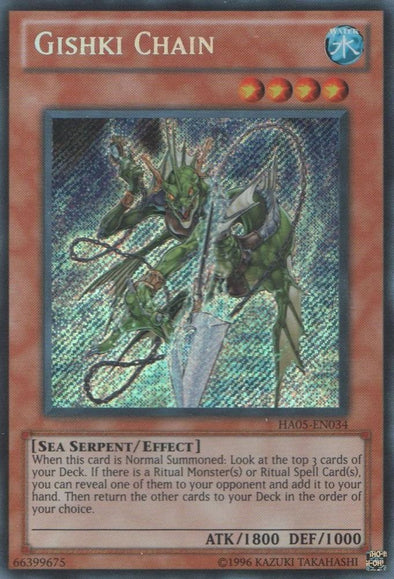 Gishki Chain - HA05-EN034 - Secret Rare - Unlimited available at 401 Games Canada