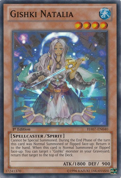 Gishki Natalia - HA07-EN040 - Super Rare - 1st Edition available at 401 Games Canada