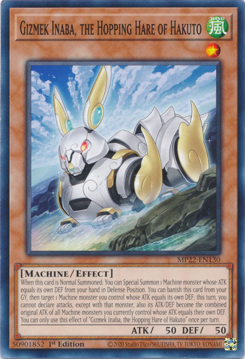 Gizmek Inaba, the Hopping Hare of Hakuto - MP22-EN130 - Common - 1st Edition available at 401 Games Canada