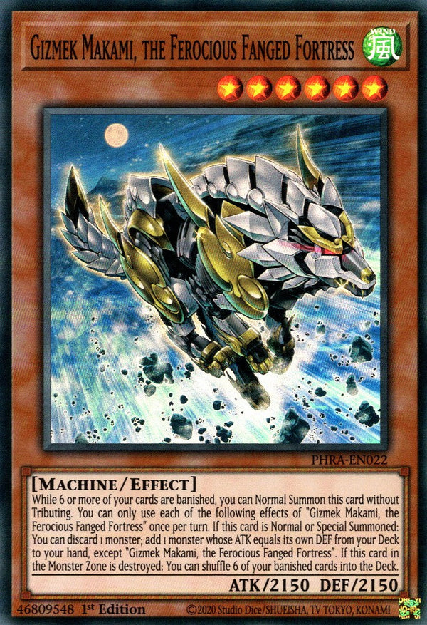 Gizmek Makami, the Ferocious Fanged Fortress - PHRA-EN022 - Super Rare - 1st Edition available at 401 Games Canada