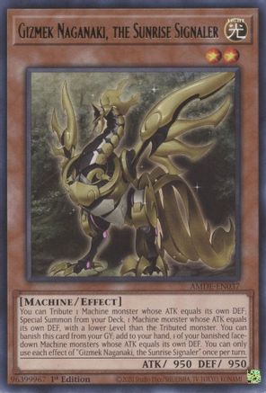 Gizmek Naganaki, the Sunrise Signaler - AMDE-EN037 - Rare - 1st Edition available at 401 Games Canada