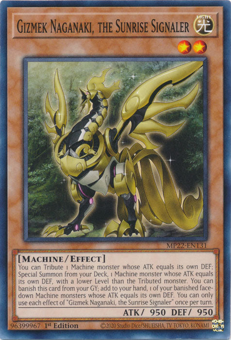Gizmek Naganaki, the Sunrise Signaler - MP22-EN131 - Common - 1st Edition available at 401 Games Canada