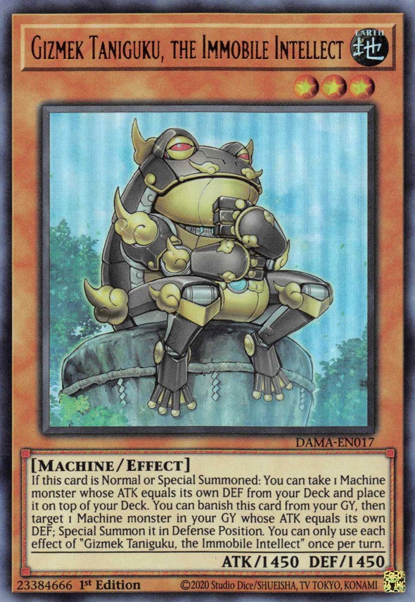 Gizmek Taniguku, the Immobile Intellect - DAMA-EN017 - Ultra Rare - 1st Edition available at 401 Games Canada