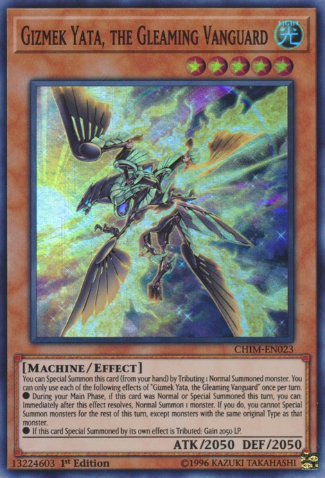 Gizmek Yata, the Gleaming Vanguard - CHIM-EN023 - Super Rare - 1st Edition available at 401 Games Canada