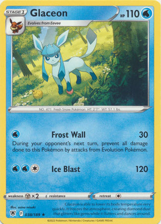 Glaceon - 038/189 - Rare available at 401 Games Canada